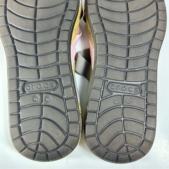 Crocs Edie Stretch Criss-Cross Strappy Slip On Slide Sandal 14966; Women’s Sz 10 - Picture 13 of 14